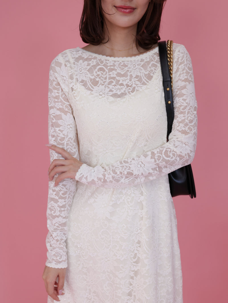 Open Back Lace Dress