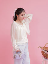 Sheer Blouse Set