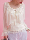 Sheer Blouse Set