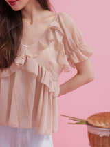 Chiffon Frill Blouse