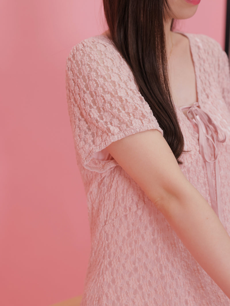 Rosy Lace Dress