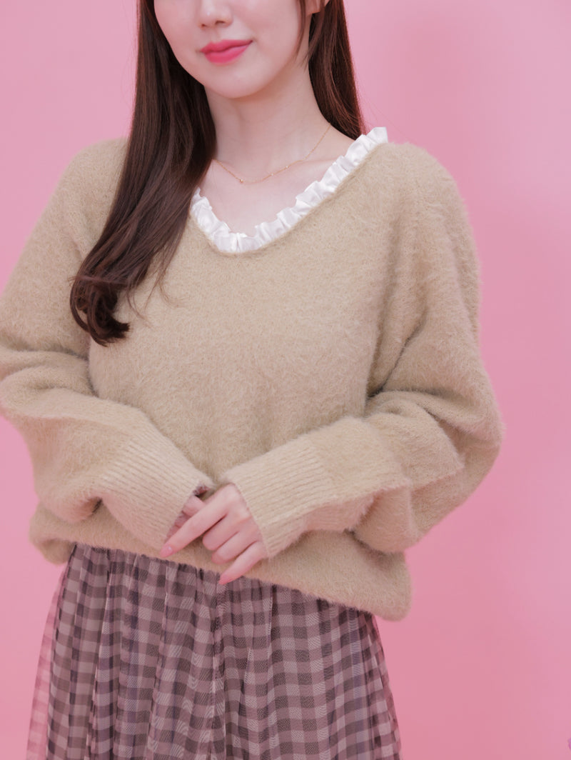Shaggy Frill Knit