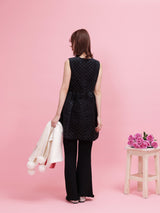 Glitter Velour Dress