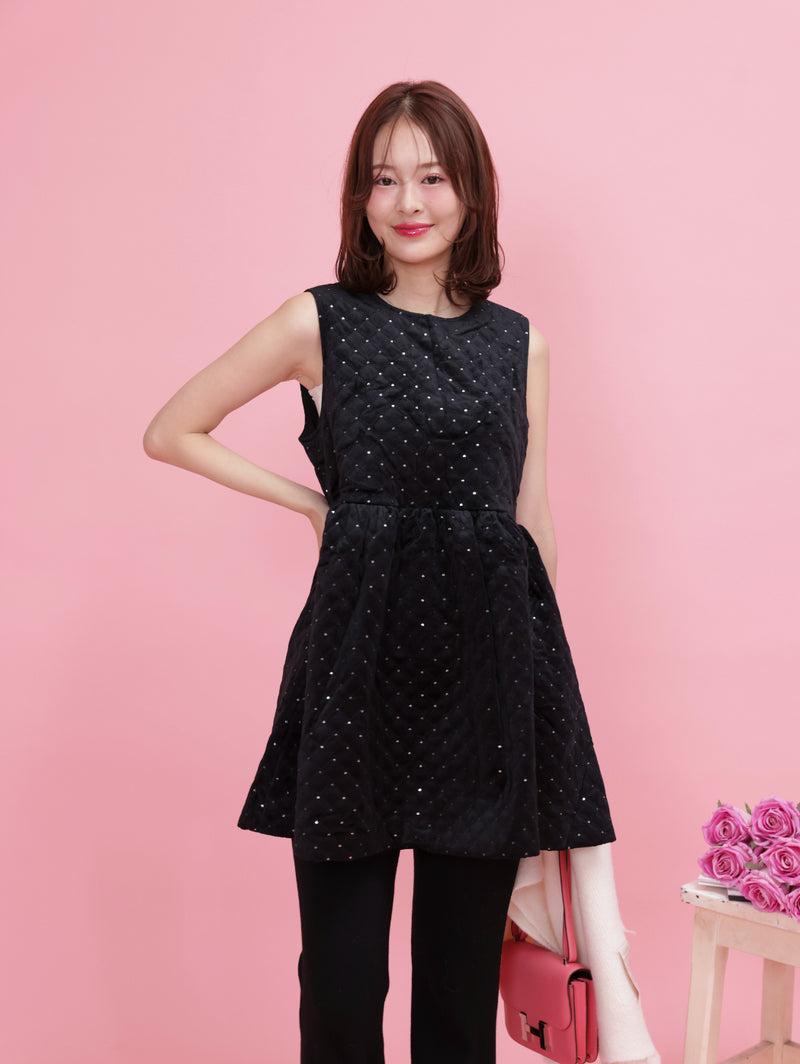 Glitter Velour Dress