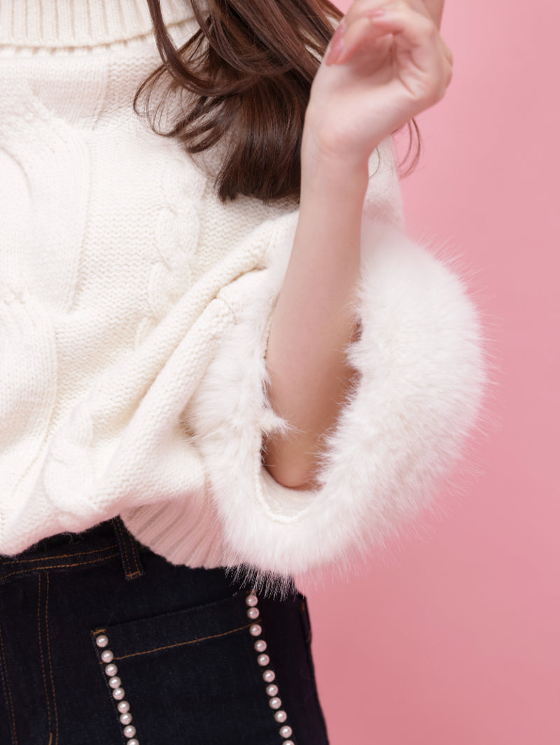 Fur Dolman Knit