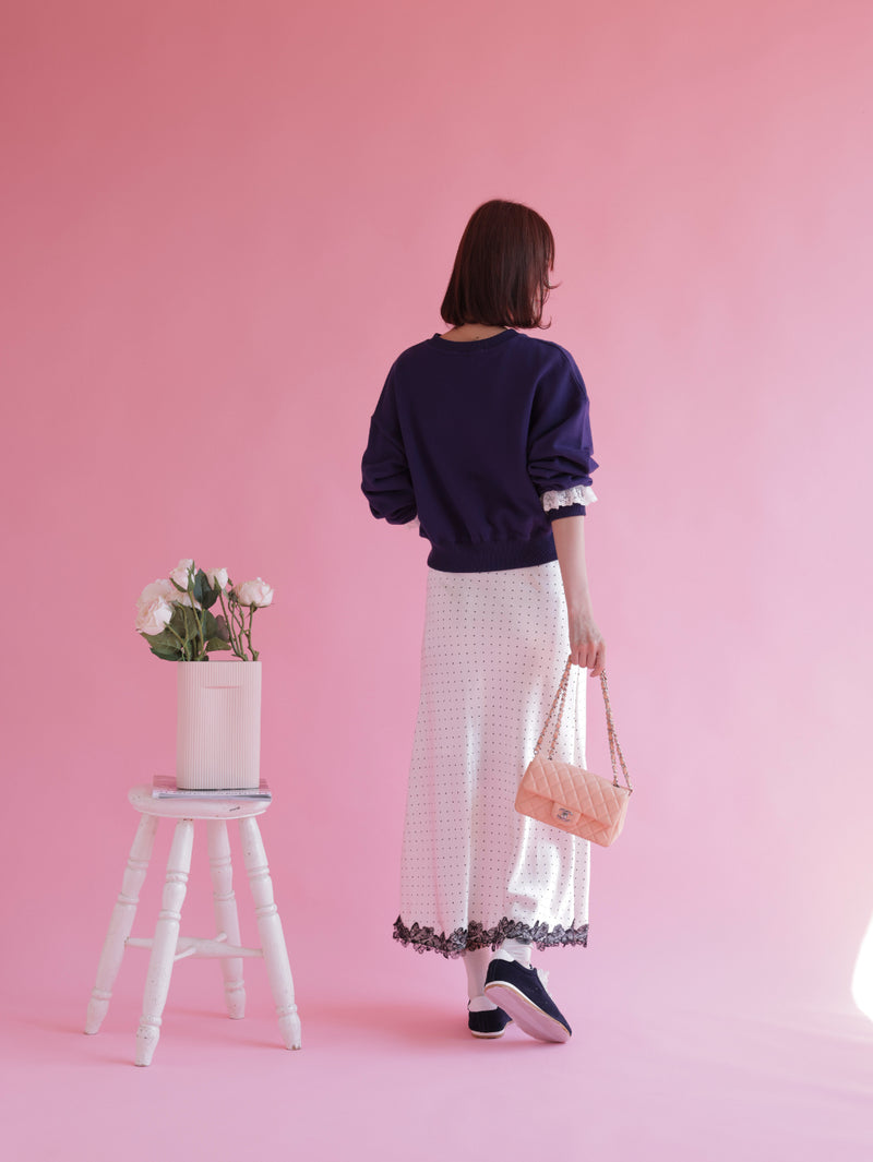 Heart Frill Sweater