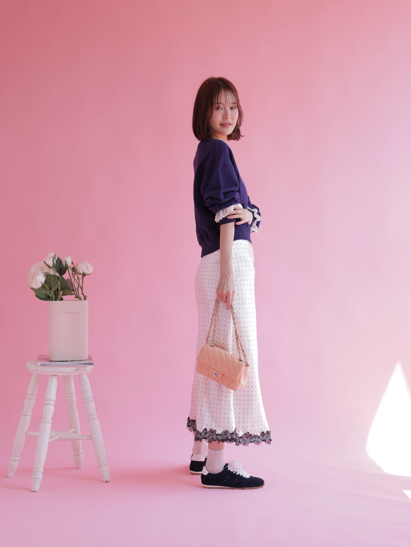 Heart Frill Sweater