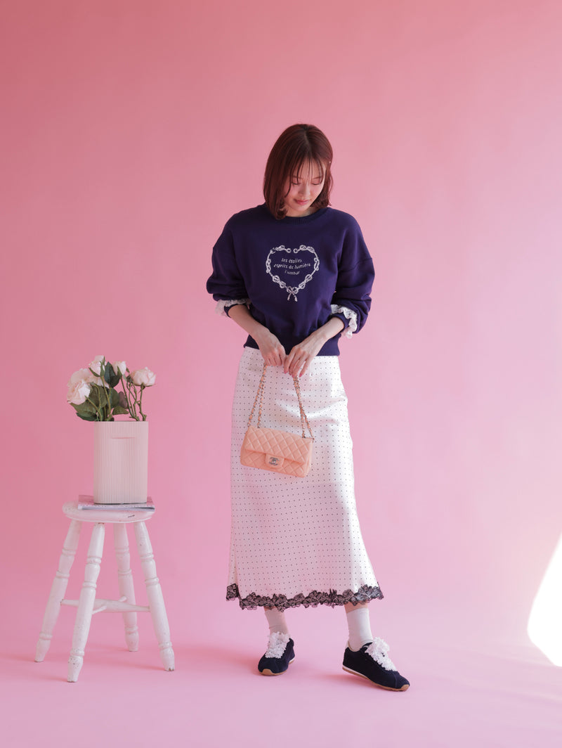 Heart Frill Sweater