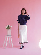 Heart Frill Sweater