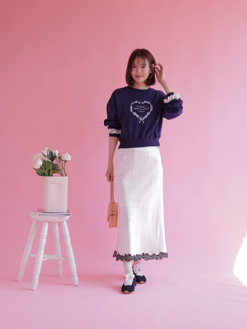 Heart Frill Sweater
