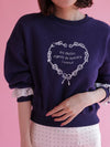 Heart Frill Sweater - MAISON MARBLE