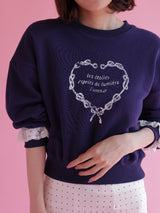 Heart Frill Sweater