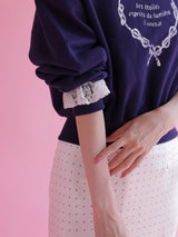 Heart Frill Sweater
