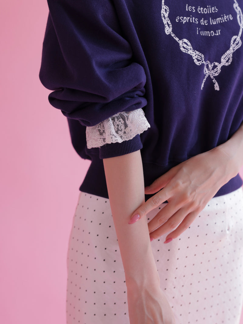 Heart Frill Sweater