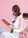 Ribbon White Blouse