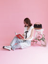 Ribbon White Blouse