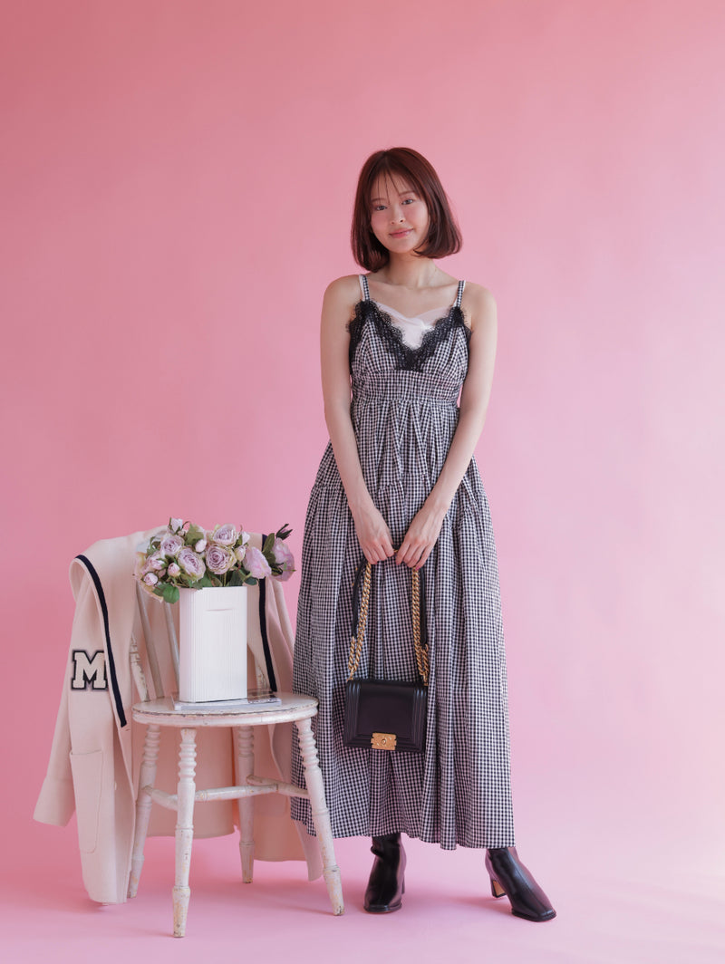 Gingham Long Dress