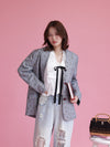 Ribbon White Blouse
