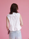 Ribbon White Blouse