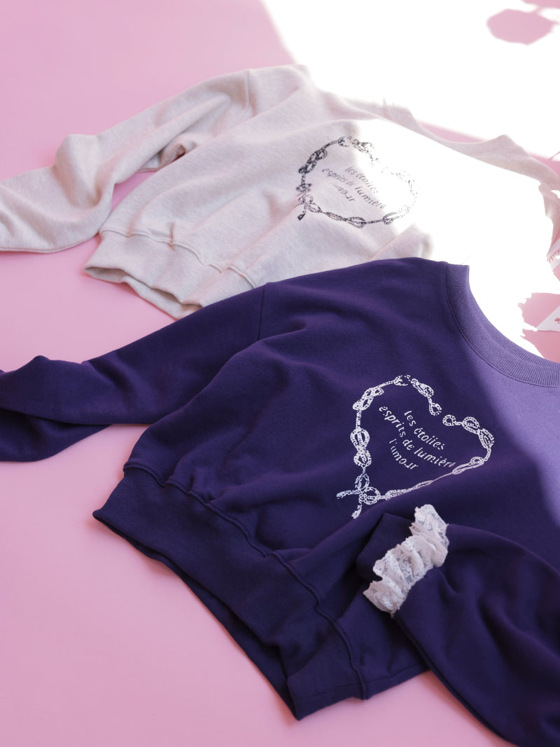 Heart Frill Sweater