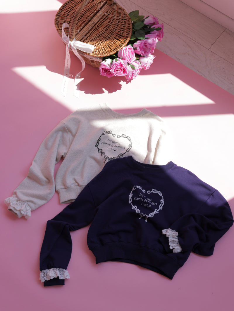 Heart Frill Sweater