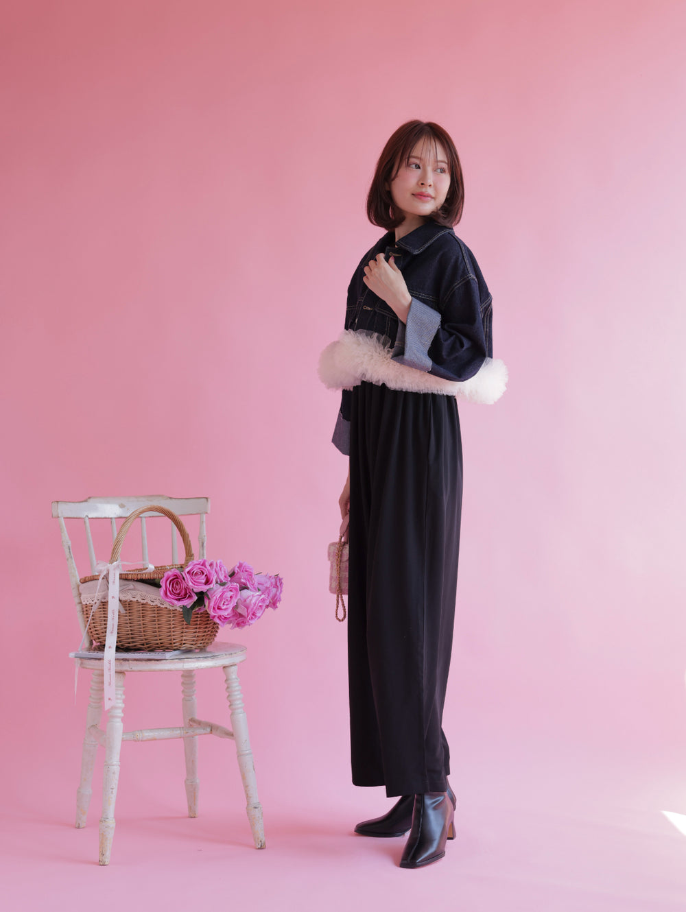 新品　MAISON MARBLE Tulle Denim Jacket Tulle Denim Jacket – MAISON MARBLE