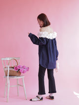 Denim Frill Tops