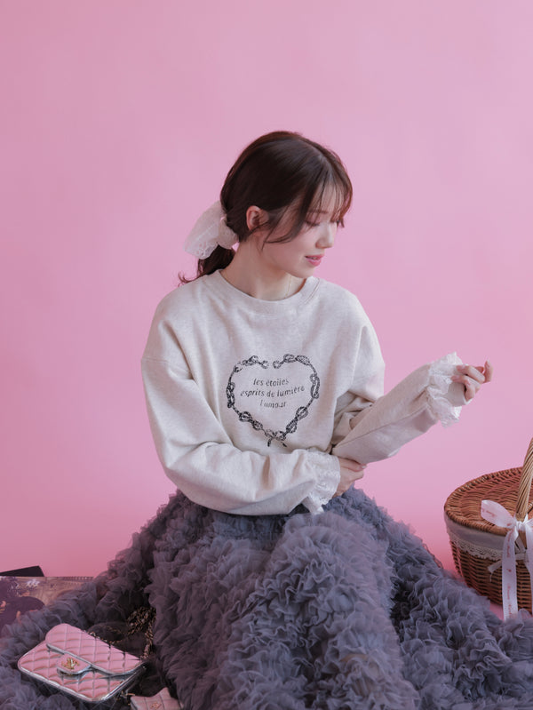 Heart Frill Sweater