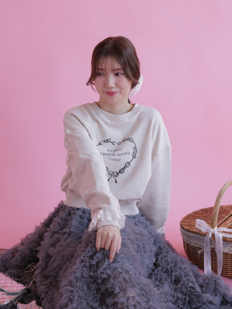 Heart Frill Sweater