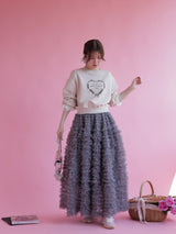 Heart Frill Sweater