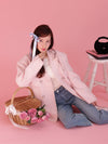 Tina Pink Tweed Jacket - MAISON MARBLE