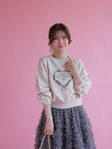Heart Frill Sweater