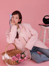 Tina Pink Tweed Jacket - MAISON MARBLE