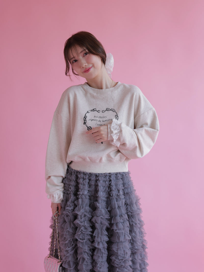 Heart Frill Sweater