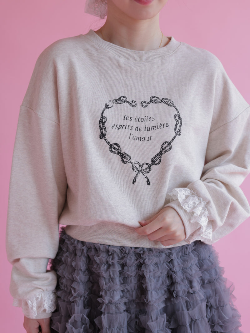 Heart Frill Sweater