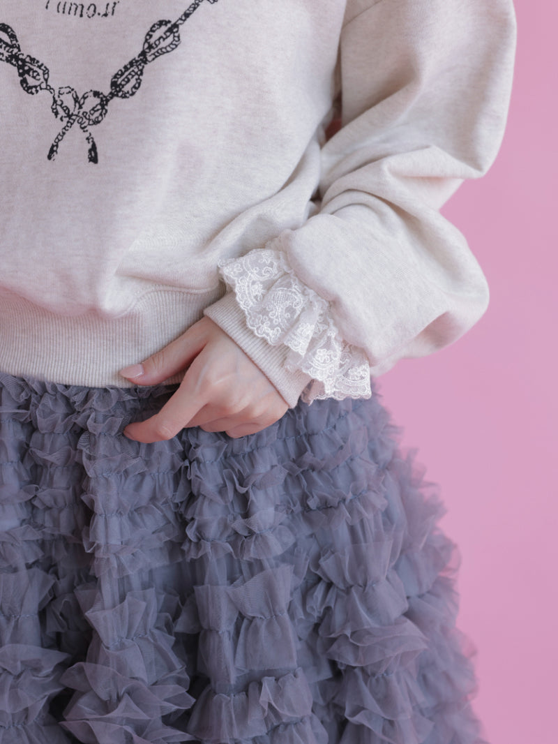 Heart Frill Sweater