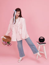 Tina Pink Tweed Jacket - MAISON MARBLE