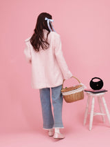 Tina Pink Tweed Jacket - MAISON MARBLE
