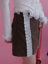 Lacy Corduroy Skirt