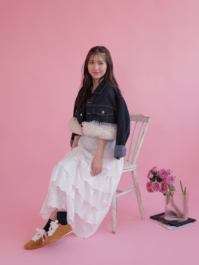 Tulle Denim Jacket