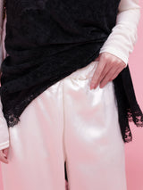 Flower Patch Satin Pants - MAISON MARBLE