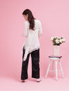 Flower Patch Satin Pants - MAISON MARBLE