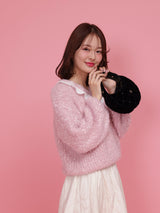 Scallop Glitter Knit