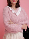 【在庫調整】Scallop Glitter Knit