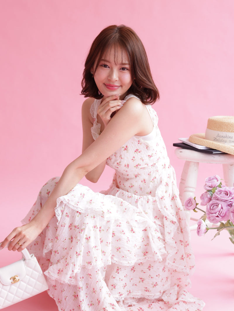Mini Rose Frill Dress – MAISON MARBLE
