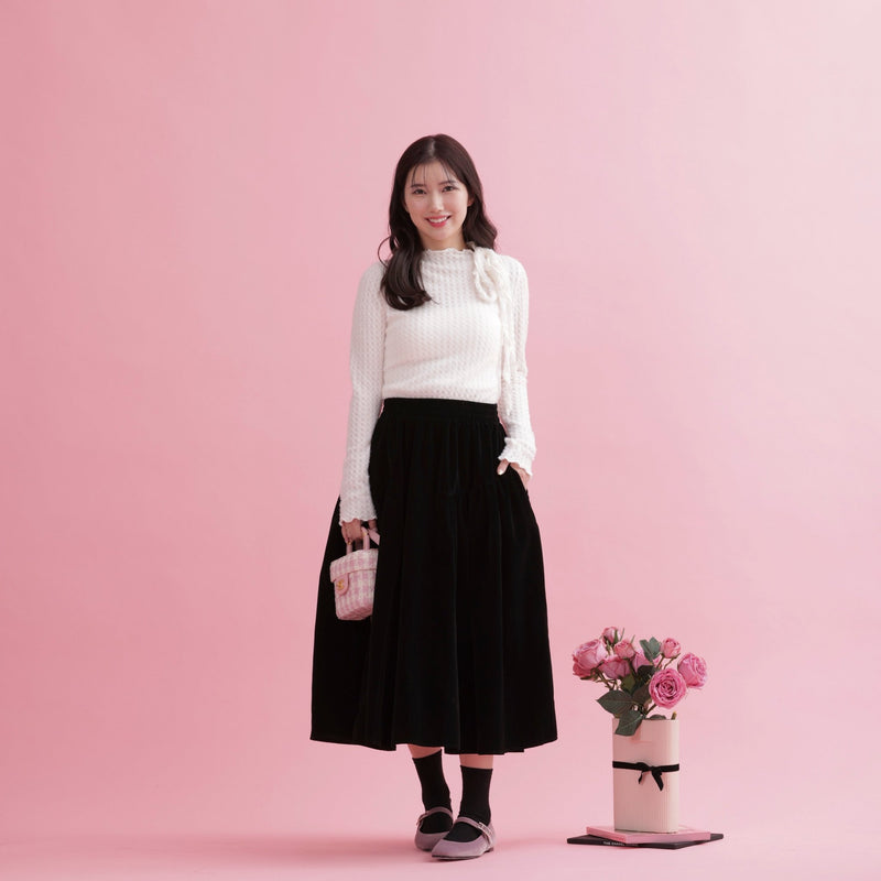 Balloon Velour Skirt - MAISON MARBLE