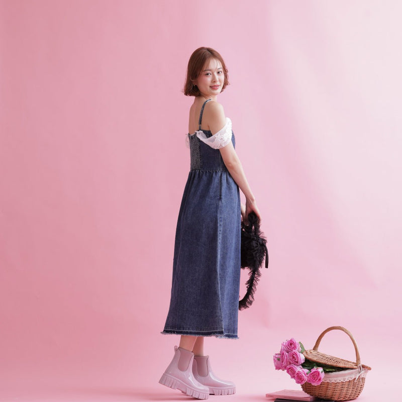Belle Denim Dress - MAISON MARBLE