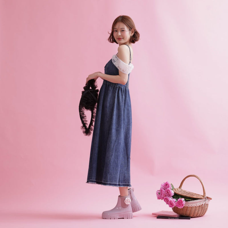 Belle Denim Dress - MAISON MARBLE