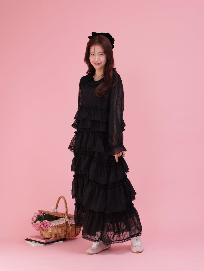 再販】Bianca Tiered Dress – MAISON MARBLE