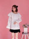 Big Collar Blouse - MAISON MARBLE